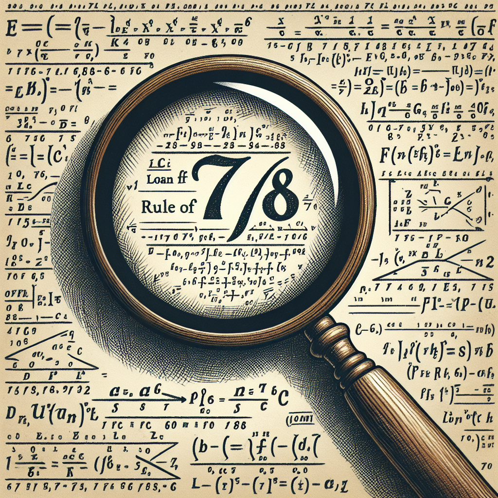 Decoding the rule of 78: its mechanics and impact on your loan